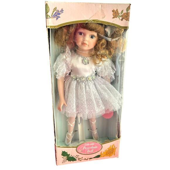 Ballerina Ballet Porcelain Doll 18” Kingstate N.Y. Doll Crafters New/Box - Picture 1 of 8